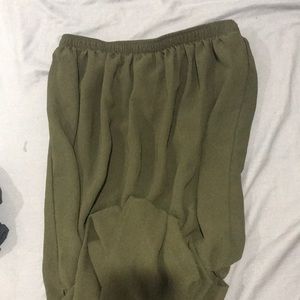 Forever 21 Olive green long skirt